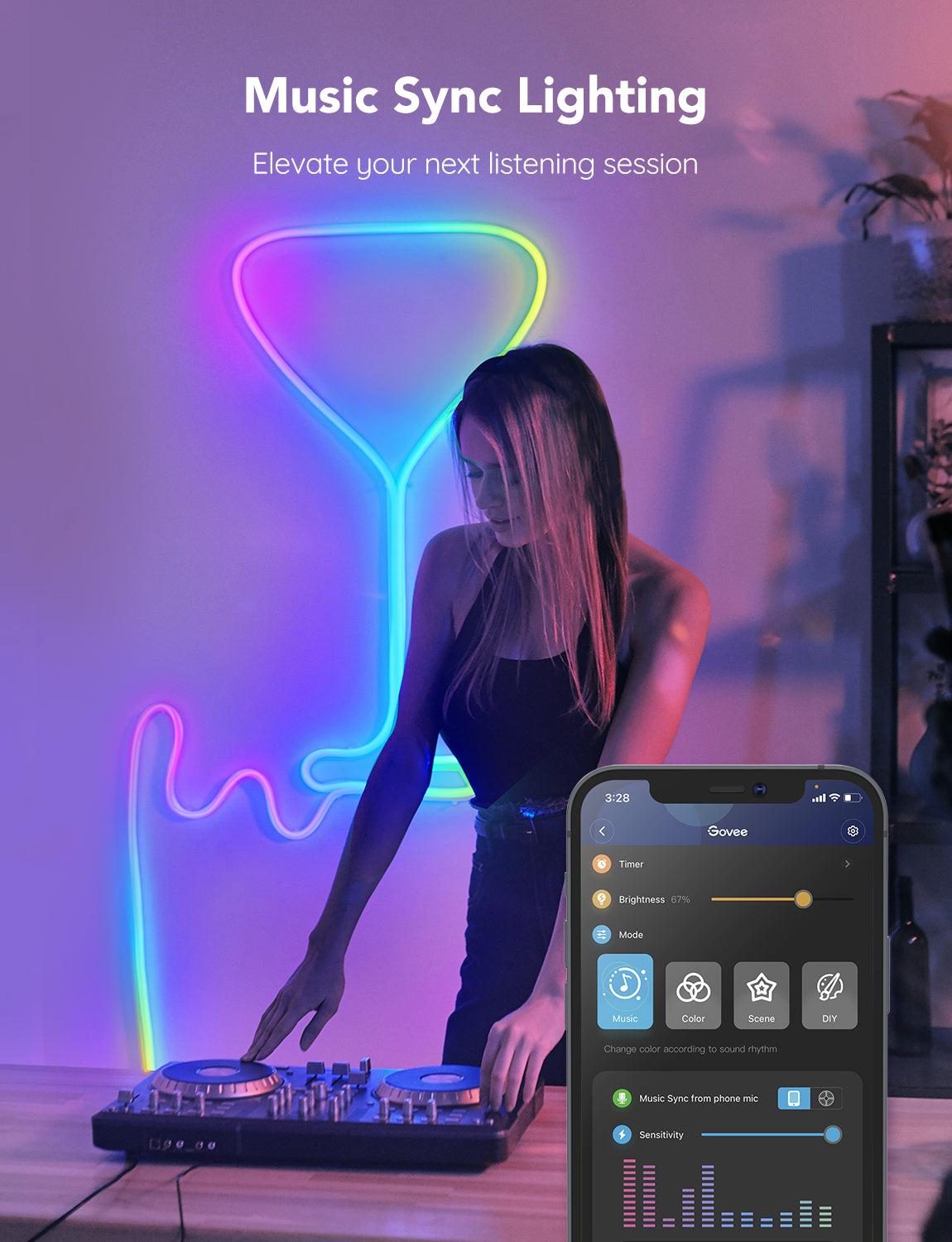 Govee Neon LED Strip Light -10ft/3m