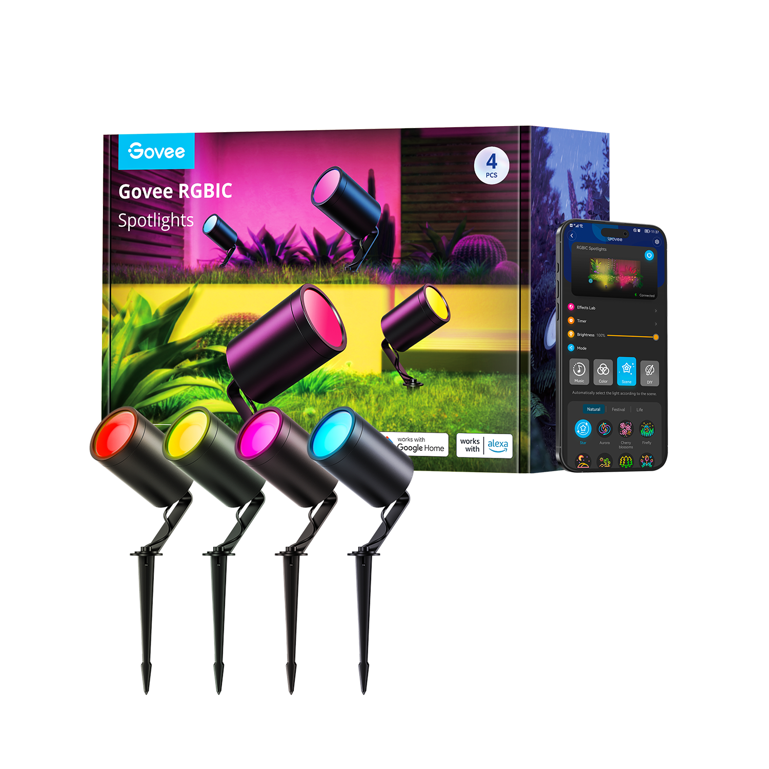 Govee Outdoor Spot Lights (4-Pack)