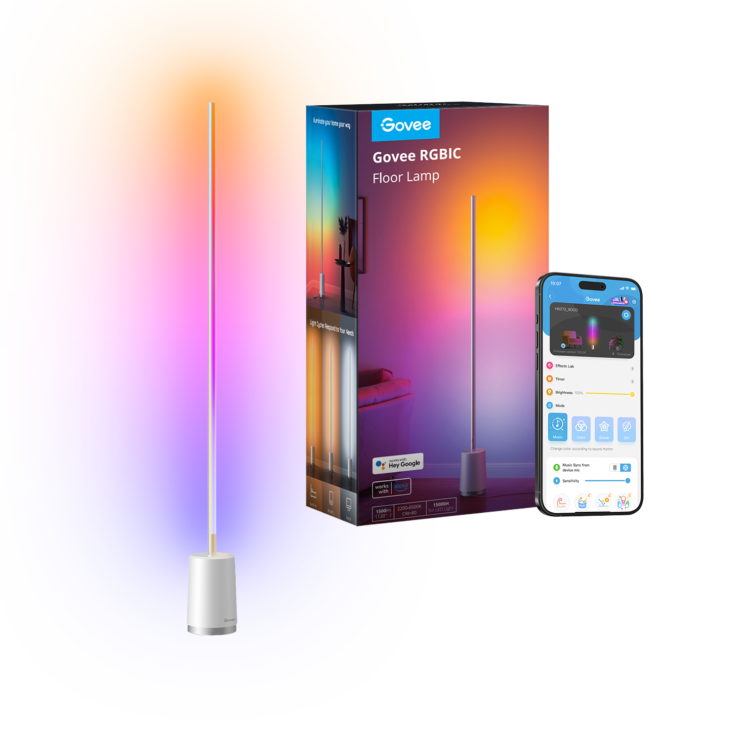 Govee Lyra スマート フロア ランプ # Philips Hue Govee Lyra Floor Lamp - Otloubnow