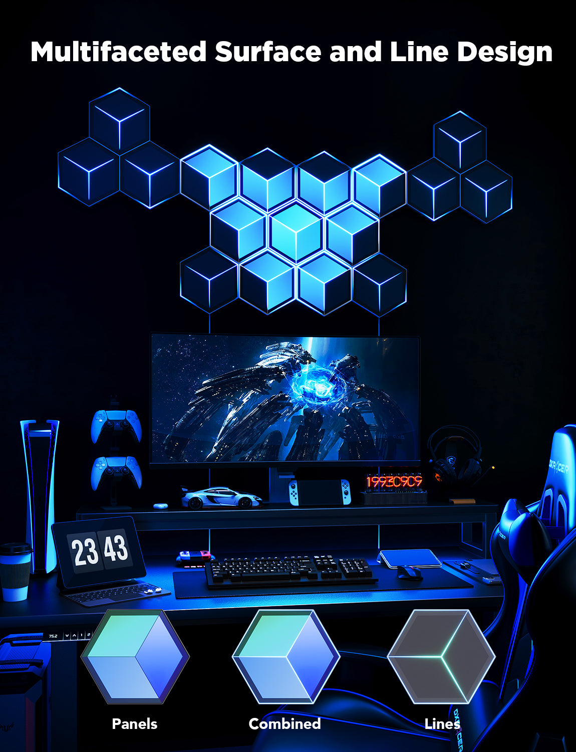 Govee Glide Hexagon ライトパネル 10枚 Govee Glide Hexa Light Panels | Govee CA