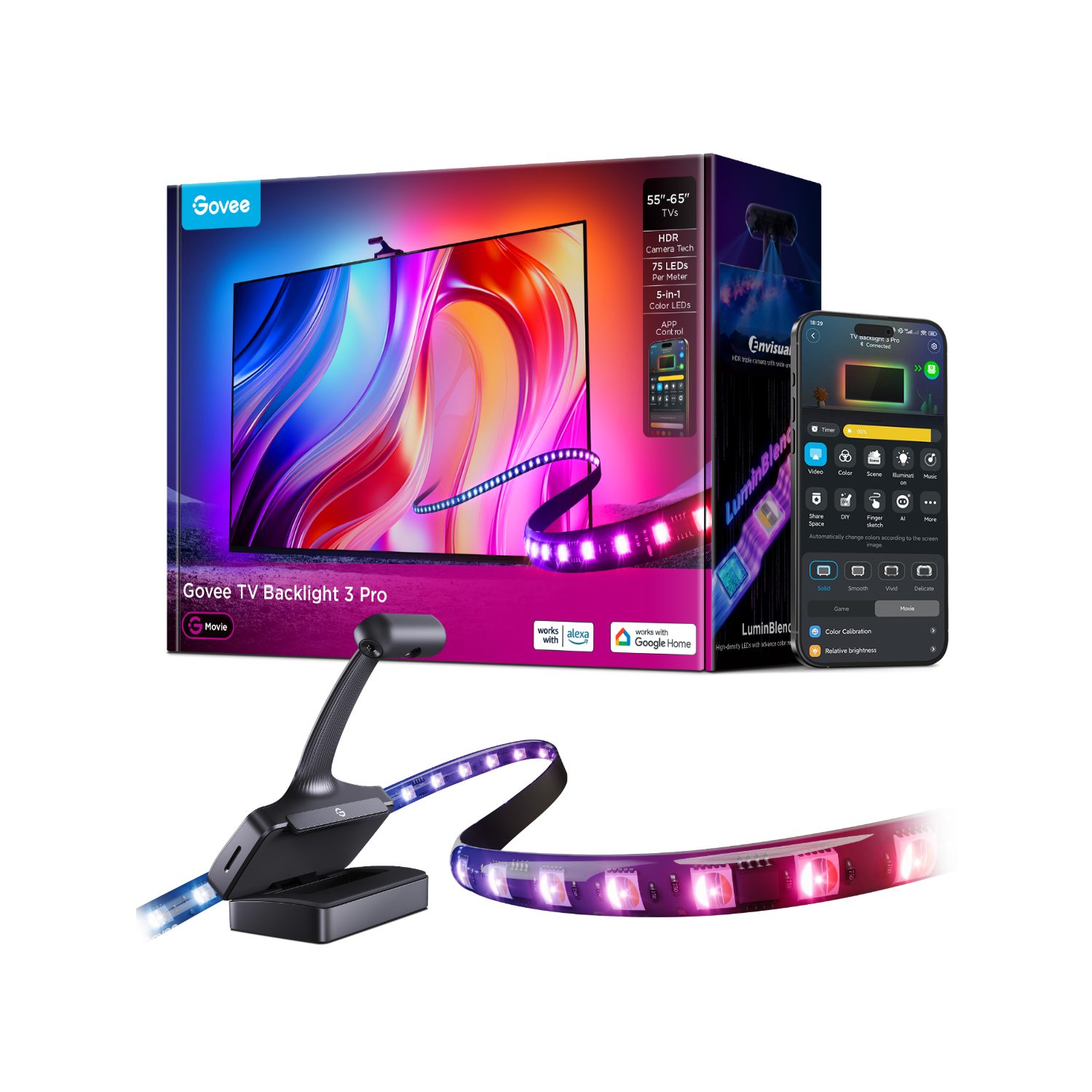 Govee TV Backlight 3 with Dual 4MP Lens | Govee US
